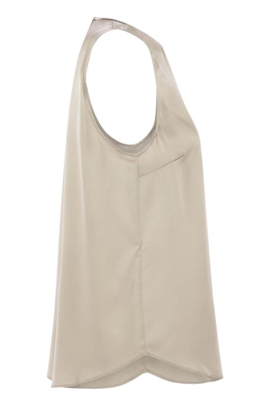 25FW 브루넬로 쿠치넬리 민소매 티셔츠 M0C59DX800 C4274 BEIGE - BRUNELLO CUCINELLI