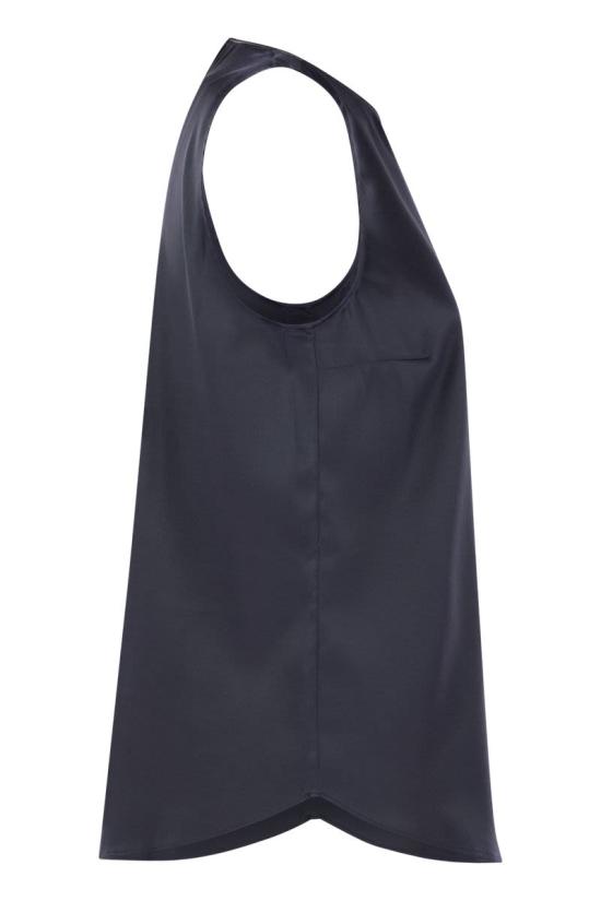 25FW 브루넬로 쿠치넬리 민소매 티셔츠 M0C59DX800 C7186 BLUE - BRUNELLO CUCINELLI