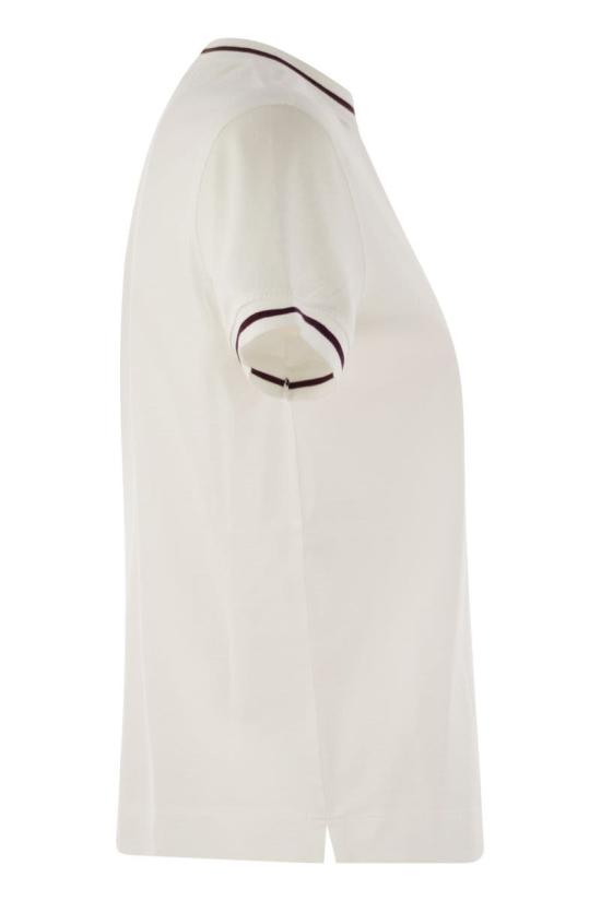 25FW 브루넬로 쿠치넬리 반팔 티셔츠 M0T81VD110 CGV62 WHITE - BRUNELLO CUCINELLI