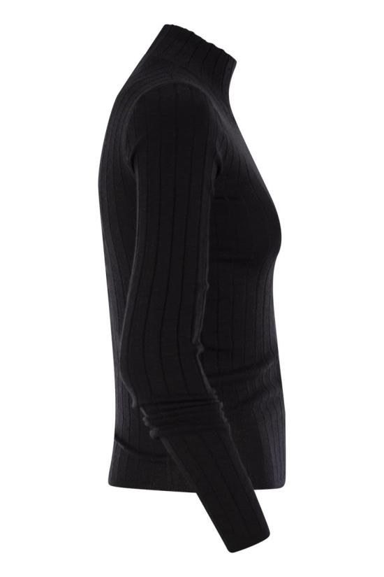 25FW 브루넬로 쿠치넬리 루렉스 골지 스웨터 M41862204P C101 BLACK - BRUNELLO CUCINELLI