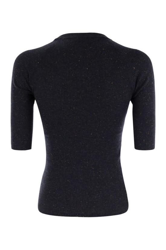 25FW 브루넬로 쿠치넬리 라이트 스파클링 캐시미어 립 스웨터 M9A822200P C7186 BLUE - BRUNELLO CUCINELLI