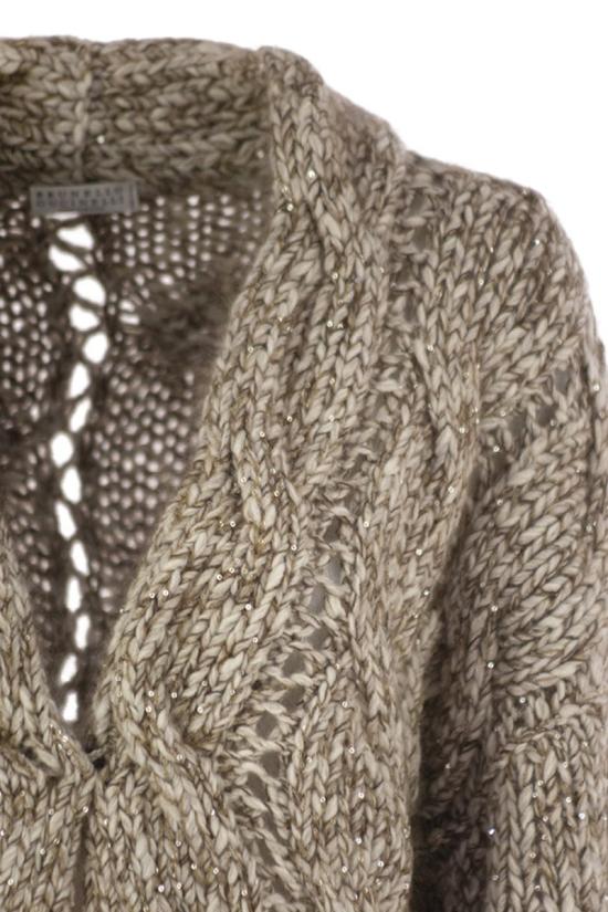 25FW 브루넬로 쿠치넬리 캐시미어 블렌드 청키 니트 가디건 MGR372916 CIK13 BEIGE - BRUNELLO CUCINELLI