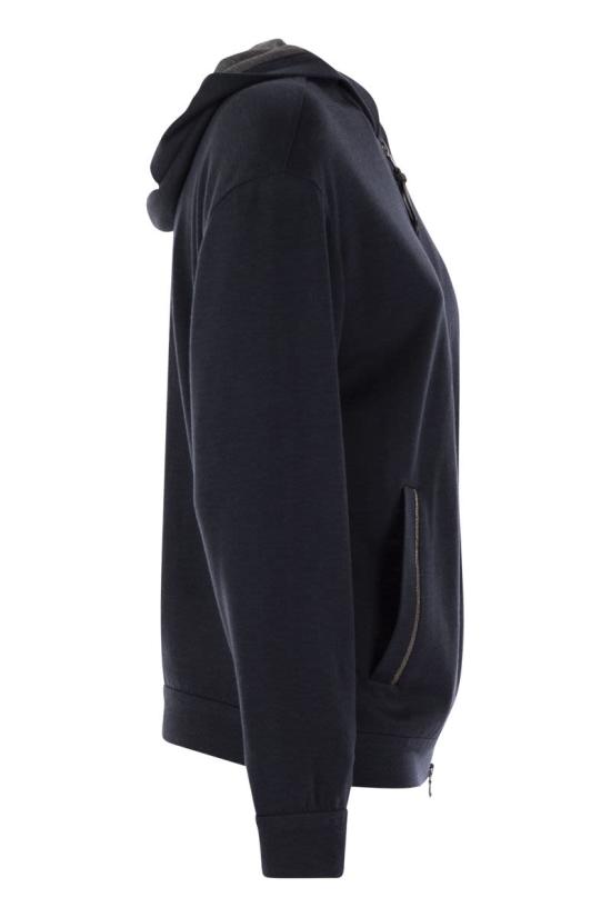 25FW 브루넬로 쿠치넬리 후드 스웨트셔츠 MP828SB806 C8366 DARK GREY - BRUNELLO CUCINELLI