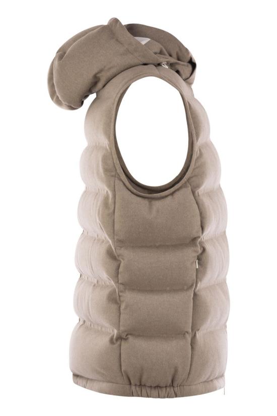 25FW 브루넬로 쿠치넬리 베스트 MQ4631608 CSV18 BEIGE - BRUNELLO CUCINELLI