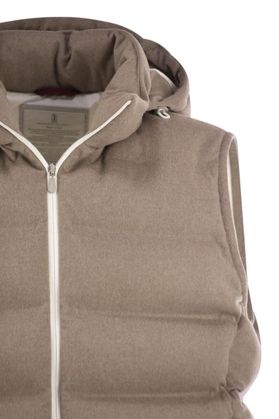 25FW 브루넬로 쿠치넬리 베스트 MQ4631608 CSV18 BEIGE - BRUNELLO CUCINELLI