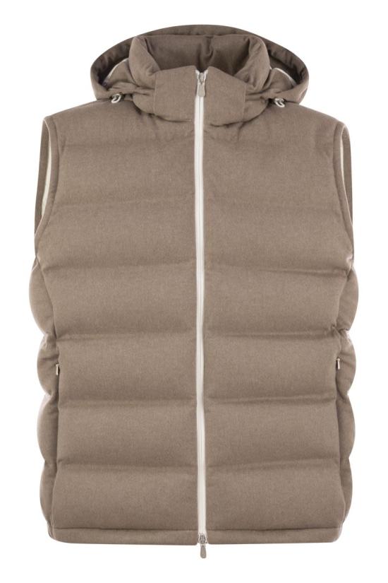 25FW 브루넬로 쿠치넬리 베스트 MQ4631608 CSV18 BEIGE