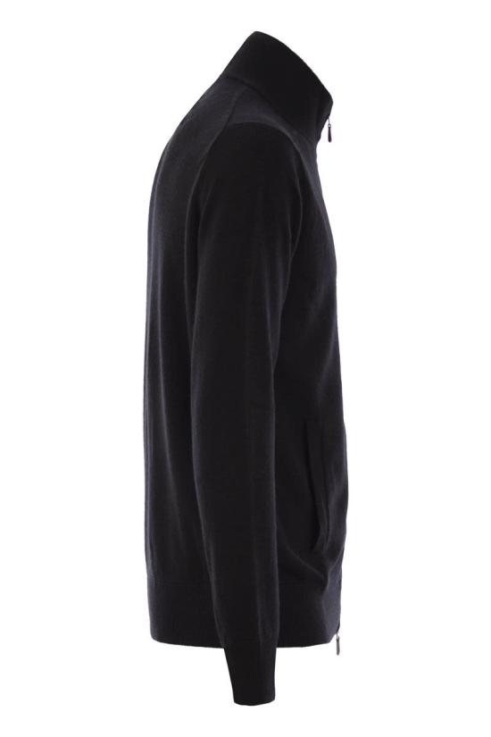 25FW 폴로 랄프로렌 로고 자수 지퍼 가디건 710974149 003 BLACK - POLO RALPH LAUREN