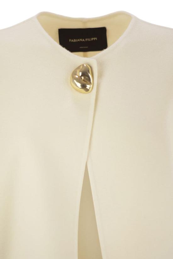 25FW 파비아나 필리피 케이프 CTD215F242D338 VR1 WHITE - FABIANA FILIPPI