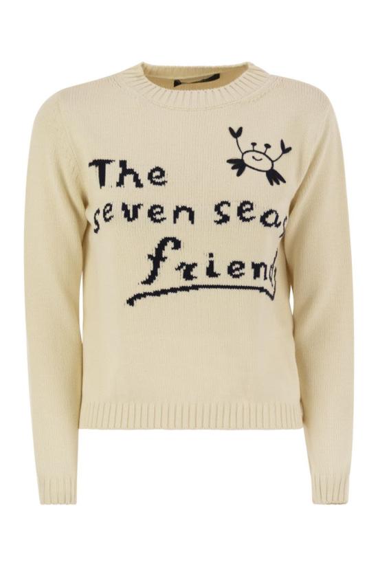 25FW 위켄드막스마라 NESPOLA 네스폴라 코튼 코르도네 스웨터 2525366171600 001 IVORY