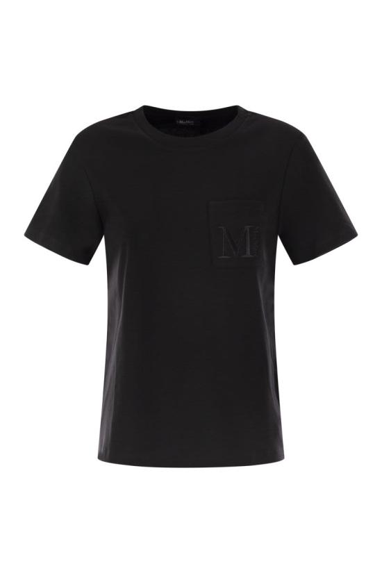 25FW 에스막스마라 반팔 티셔츠 2529976011600 009 BLACK