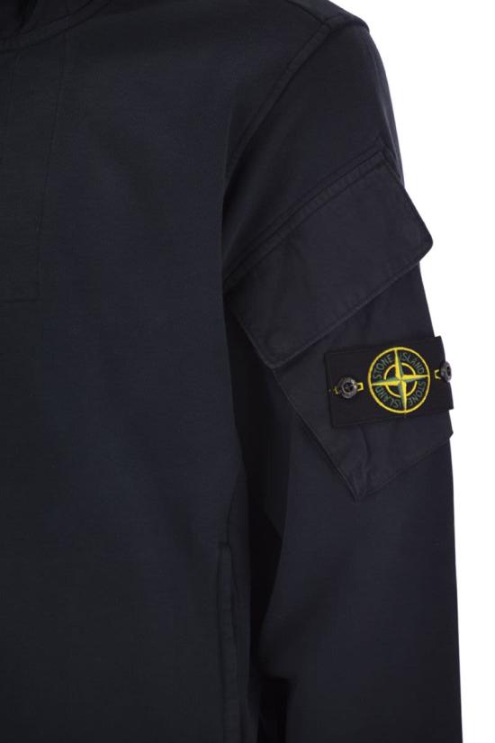 25FW 스톤 아일랜드 후드 티셔츠 K2S156100009S0A20 V0020 NAVY - STONE ISLAND