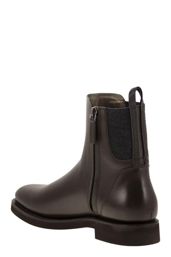 25FW 브루넬로 쿠치넬리 부츠 MZOLG3033 C8279 DARK BROWN - BRUNELLO CUCINELLI