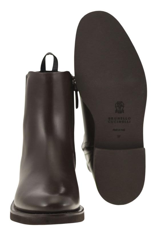 25FW 브루넬로 쿠치넬리 부츠 MZOLG3033 C8279 DARK BROWN - BRUNELLO CUCINELLI
