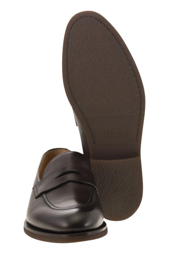 25FW 브루넬로 쿠치넬리 로퍼 MZUODEE705 C4235 BROWN - BRUNELLO CUCINELLI