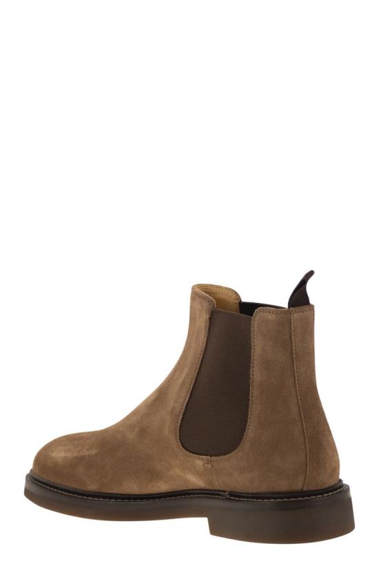 25FW 브루넬로 쿠치넬리 부츠 MZUPEAE818 C2692 HAZELNUT - BRUNELLO CUCINELLI