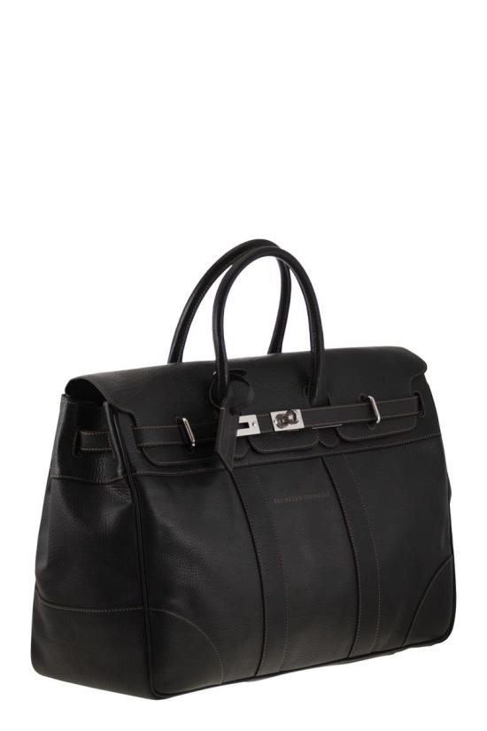 25FW 브루넬로 쿠치넬리 더플백 MBZIBU071 C101 BLACK - BRUNELLO CUCINELLI