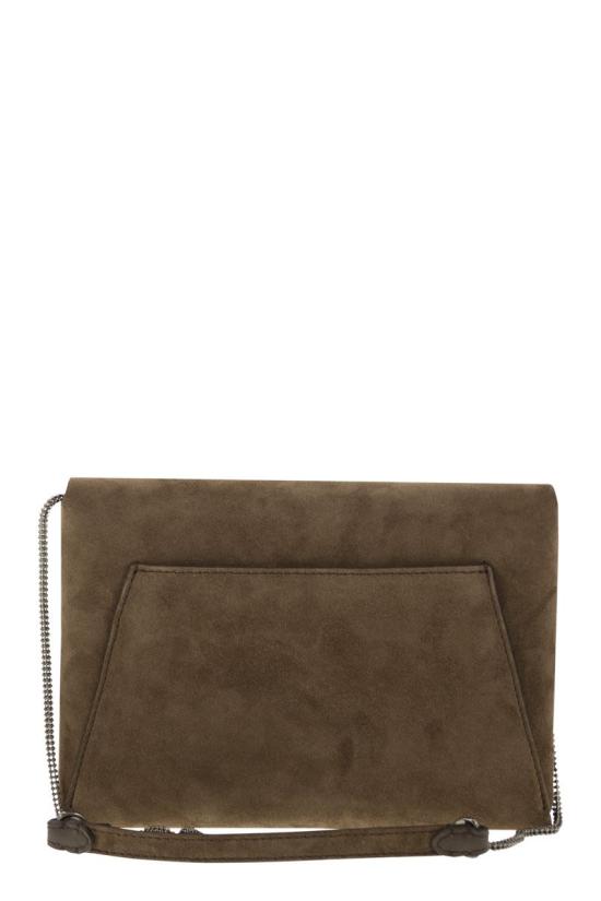 25FW 브루넬로 쿠치넬리 모닐레 장식 BC Duo 파우치 MWDLD2722P C8769 BROWN - BRUNELLO CUCINELLI