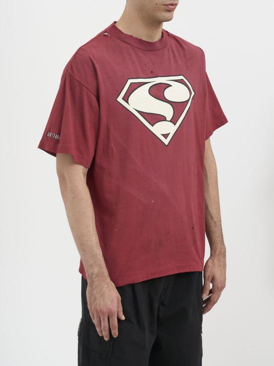  세인트 미카엘 반팔 티셔츠 LSMHR80000030 BORDEAUX - SAINT MXXXXXX