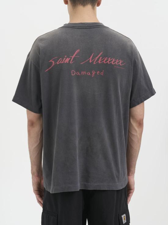  세인트 미카엘 반팔 티셔츠 LSMHR80000017 BLACK - SAINT MXXXXXX