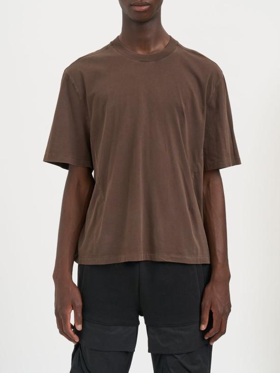  엔타이어 스튜디오 반팔 티셔츠 MES2252BT BROWN