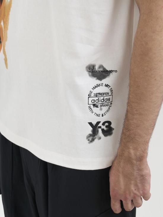 25FW 와이쓰리 반팔 티셔츠 MJX4744 WHITE - Y-3