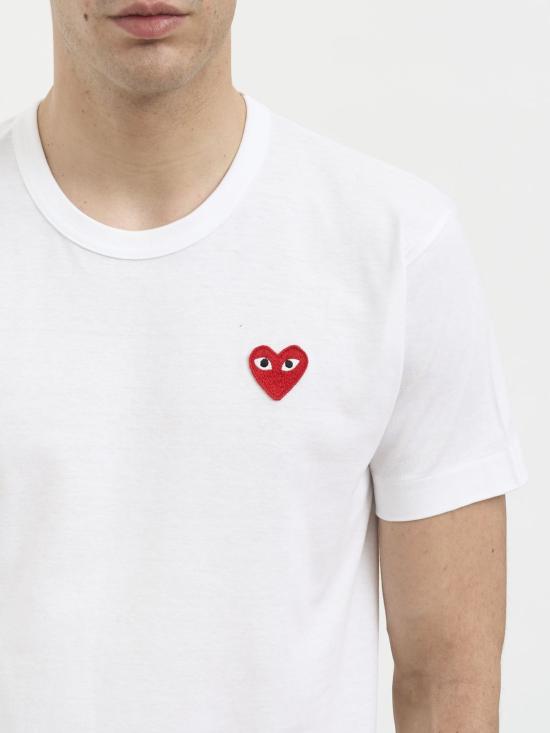  꼼데가르송 반팔 티셔츠 LAXT034051 WHITE - COMME DES GARCONS