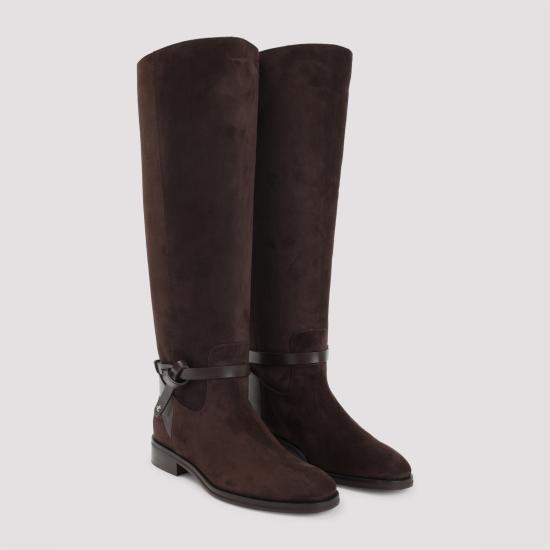 25FW 지미추 부츠 LAWTONKBFLATALR CHOCOLATE BROWN - JIMMY CHOO