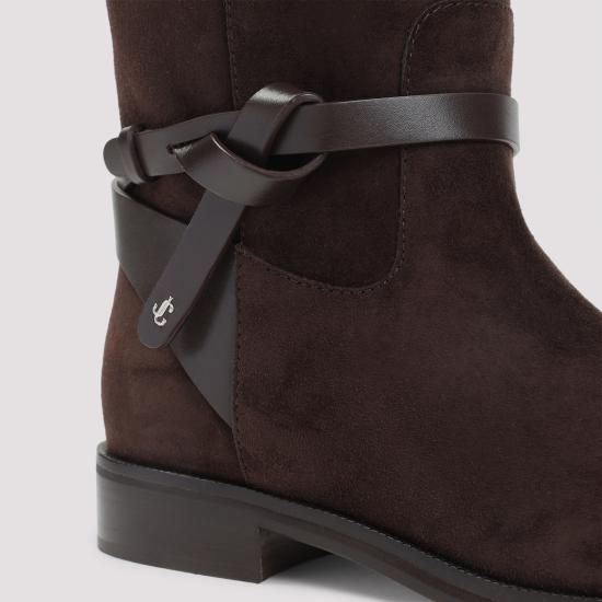 25FW 지미추 부츠 LAWTONKBFLATALR CHOCOLATE BROWN - JIMMY CHOO