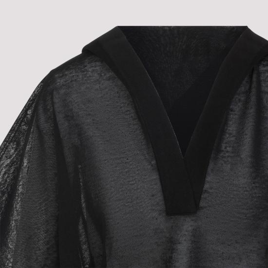 25FW 알라이아 반팔 티셔츠 AA9H1268K090B 995 BLACK - ALAIA