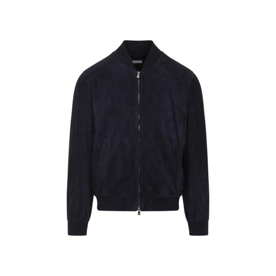 25FW 브루넬로 쿠치넬리 봄버 자켓 MPCFN2043 C4254 BLUE