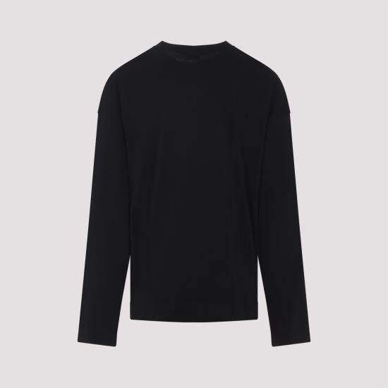 25FW 드리스 반 노튼 긴팔 티셔츠 2520211202603 900 BLACK - DRIES VAN NOTEN