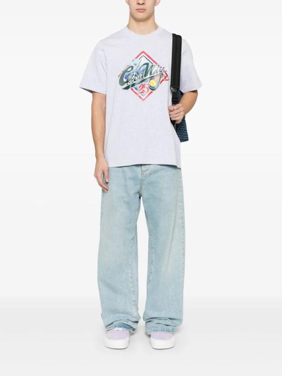 25SS 카사블랑카 반팔 티셔츠 MS25JTS001 02 - CASABLANCA