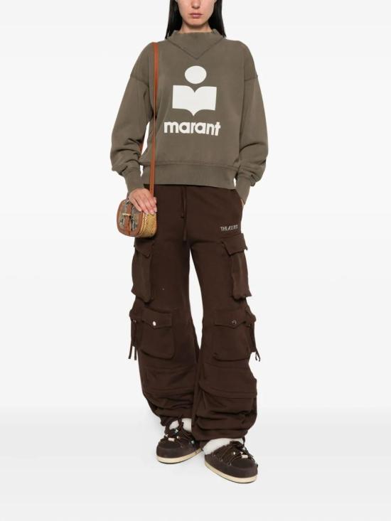 25FW 이자벨마랑 MOBY 모비 로고 스웨트셔츠 SW0003FAC3M07EDBEC DARK BRONZE ECRU DOM - ISABEL MARANT