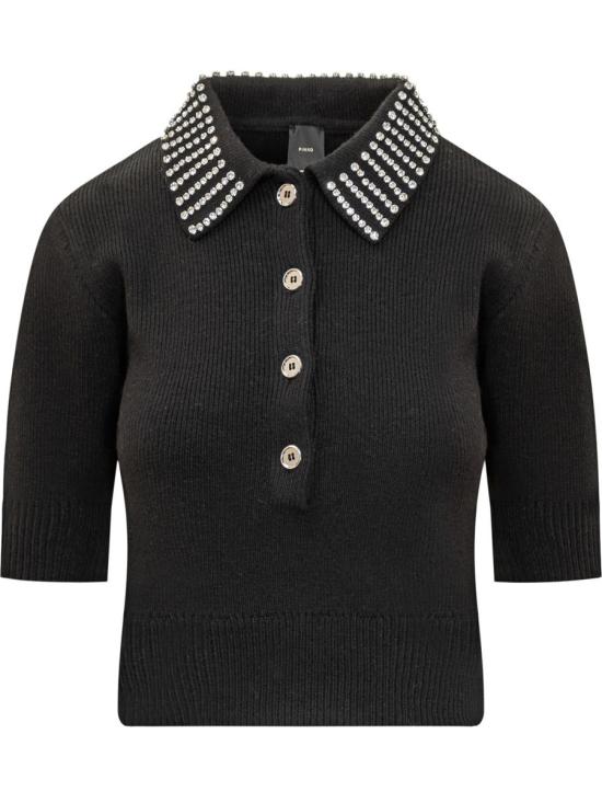 25FW 핑코 셔츠 105745A2S4 Z99 Black