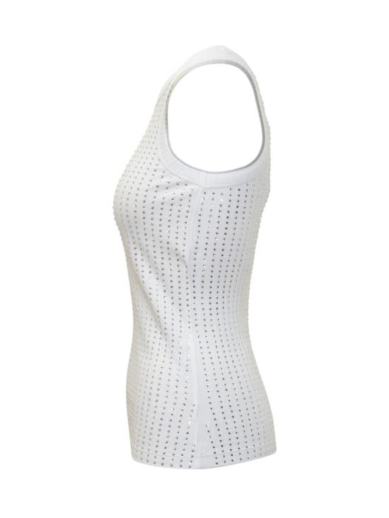 25FW 디 아티코 민소매 티셔츠 251WCN00004JJJ051TR 001 WHITE - THE ATTICO