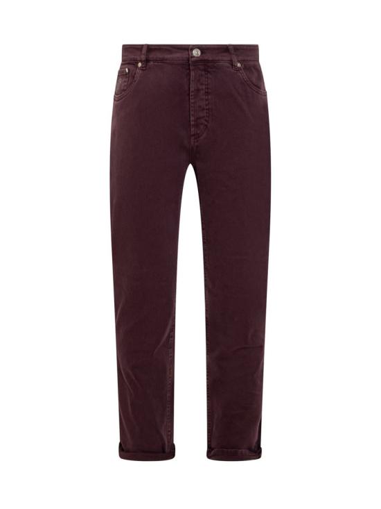 25FW 브루넬로 쿠치넬리 스트레이트 팬츠 M277UD3210 C7031 PURPLE