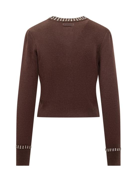 25FW 핑코 가디건 105686A2S4 L99 BROWN - PINKO