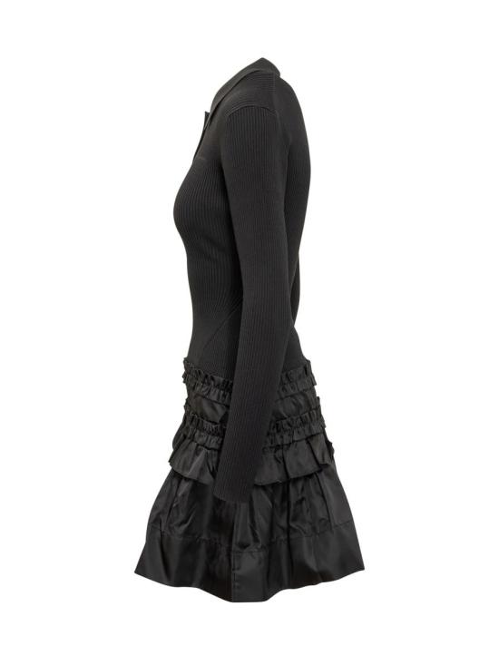 25FW 가니 미디 원피스 K2523 099 Black - GANNI