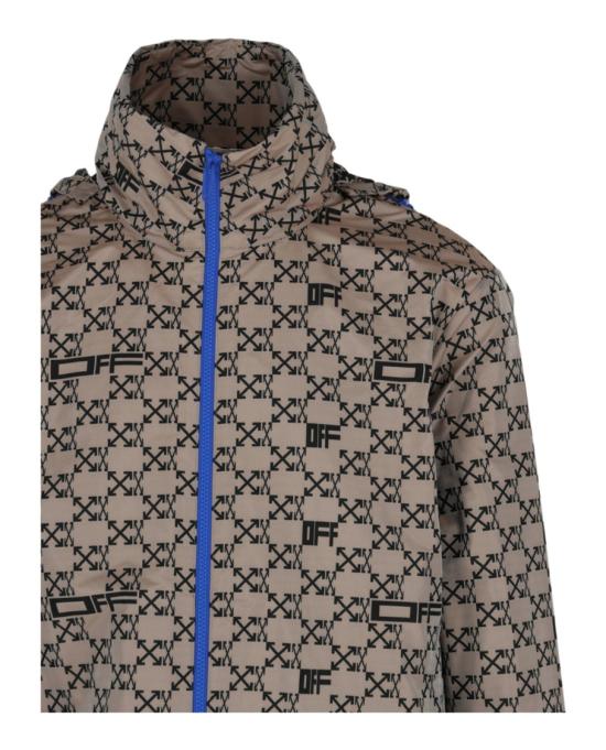  오프화이트 패딩 OMEB034S FAB001 6210 00002 S Brown - OFF WHITE