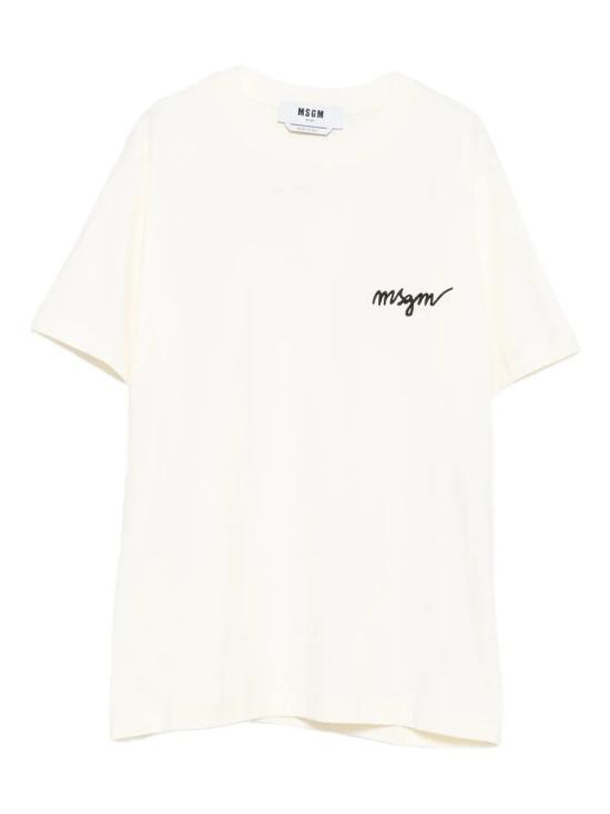 25FW 엠에스지엠 반팔 티셔츠 2000MDM540 200002 02 OFF WHITE