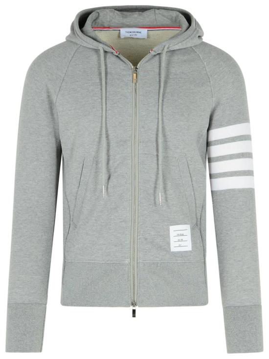  톰브라운 클래식 루프백 4바 풀 지퍼 후디 MJT022H 00535 068 Grey
