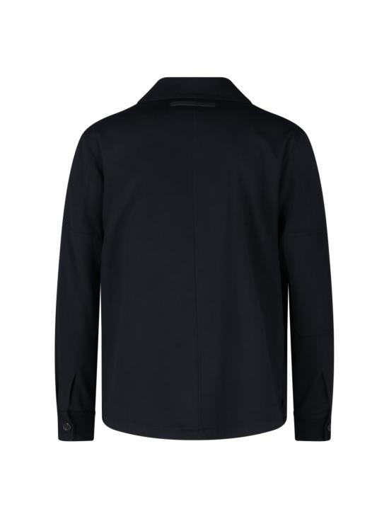 25FW 에르메네질도제냐 긴팔 셔츠 RE8V46 SOT6B 210G Black - ERMENEGILDO ZEGNA