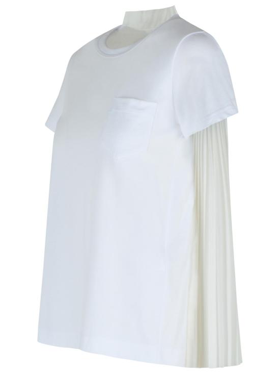 25FW 사카이 반팔 티셔츠 SCW 238104 White - SACAI