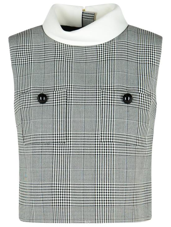 25FW 셀프 포트레이트 탑 PF25 036TB BWBLACK AND WHITE Black