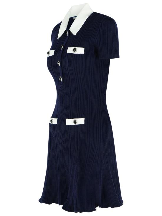 25FW 셀프 포트레이트 숏 원피스 AW25 014S NNAVY Navy - SELF PORTRAIT