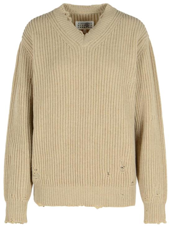 25FW MM6 메종마르지엘라 스웨터 S52HN0011 M13138806M Ivory