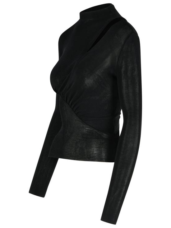 25FW 셀프 포트레이트 후드 티셔츠 PF25 086T BBLACK Black - SELF PORTRAIT