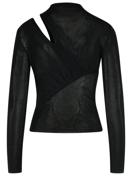 25FW 셀프 포트레이트 후드 티셔츠 PF25 086T BBLACK Black - SELF PORTRAIT