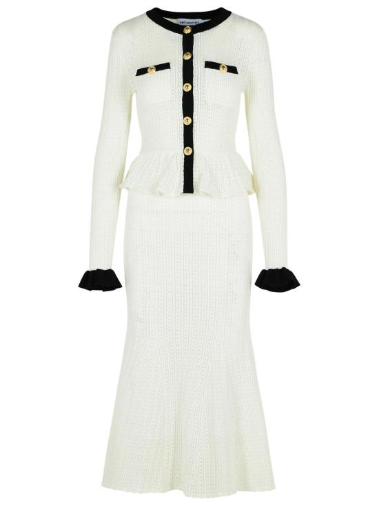 25FW 셀프 포트레이트 롱 원피스 PF25 092M WWHITE White