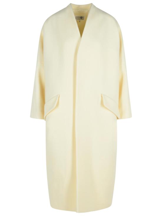 25FW MM6 메종마르지엘라 코트 S52AA0192 M35469102 Cream